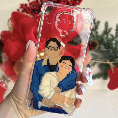 Carcasa para móvil pintada a mano