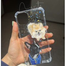 Carcasa para móvil pintada a mano