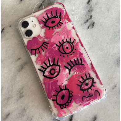 Carcasa para móvil pintada a mano